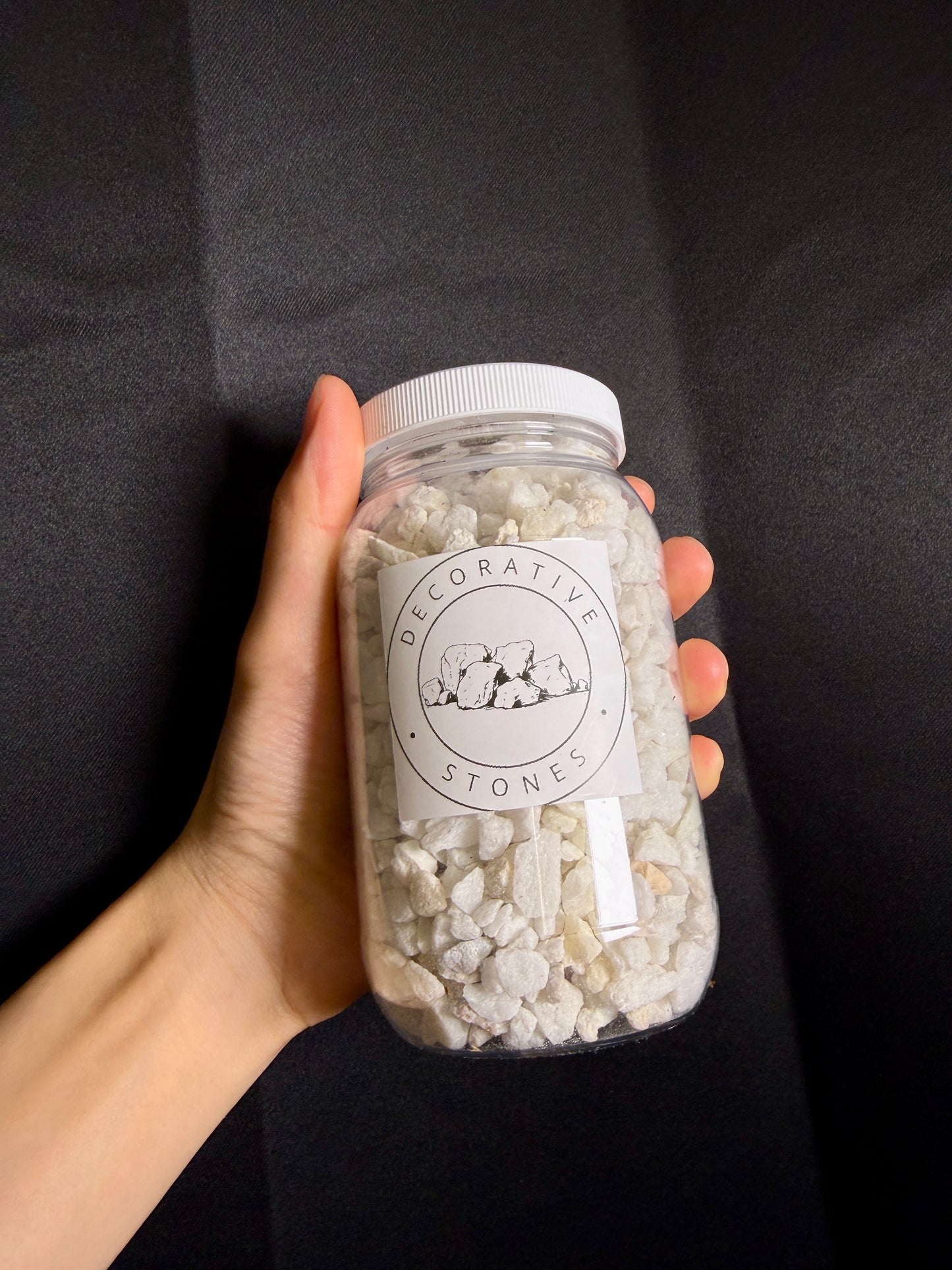 White Decorative Stone for Terrariums and Arrangements - 16oz