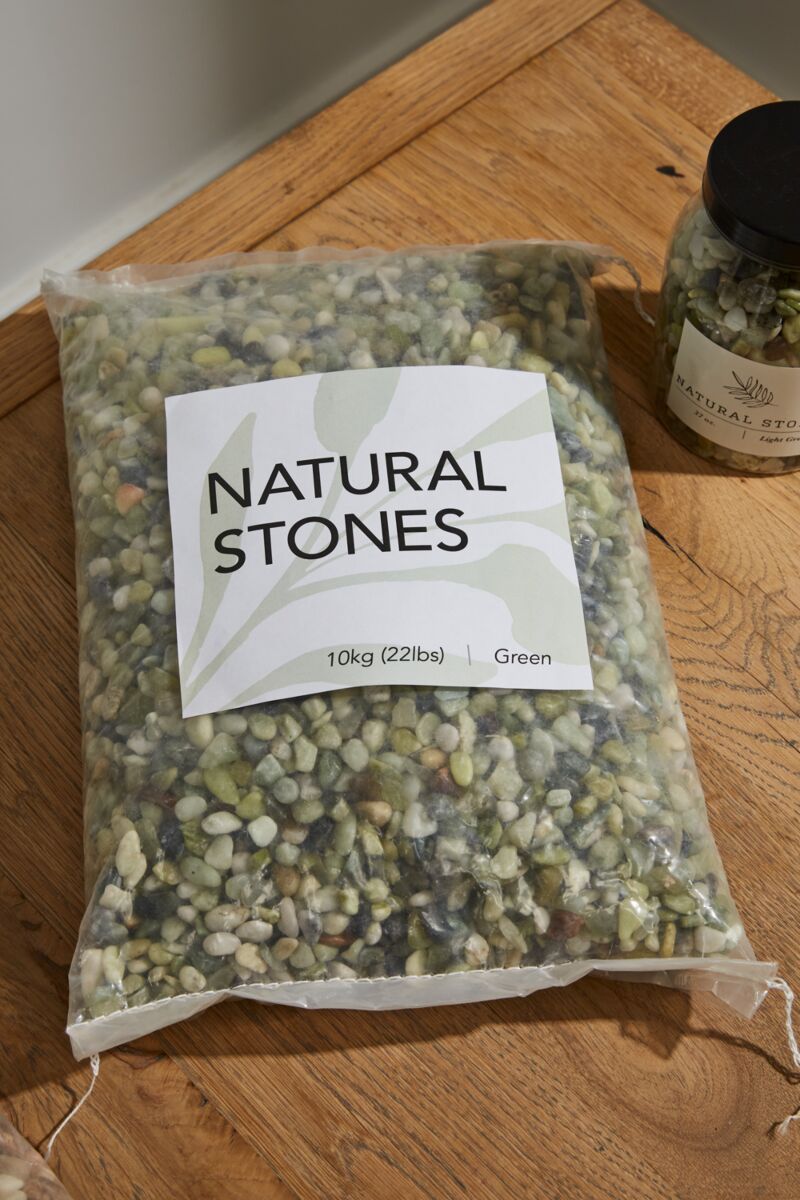 Natural Decorative Stone Pebbles – 37 oz | Terrarium, Planter & Top Dressing Stones