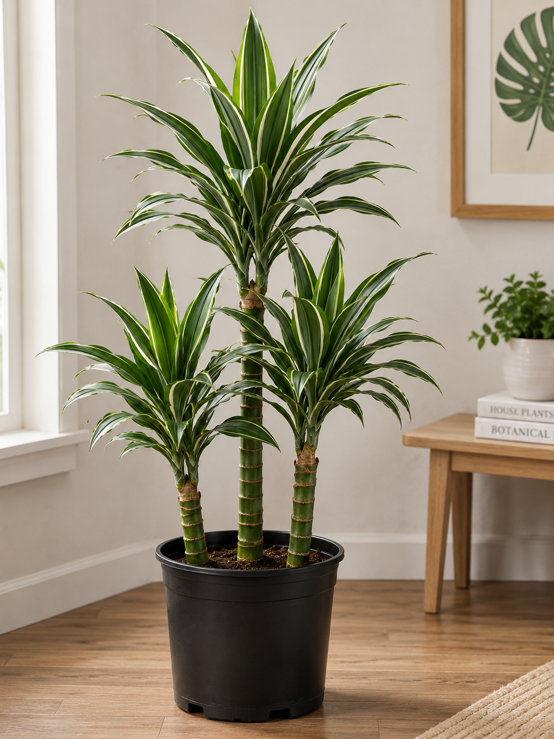 10" Dracaena Warneckii Cane (3-2-1) Indoor Plant