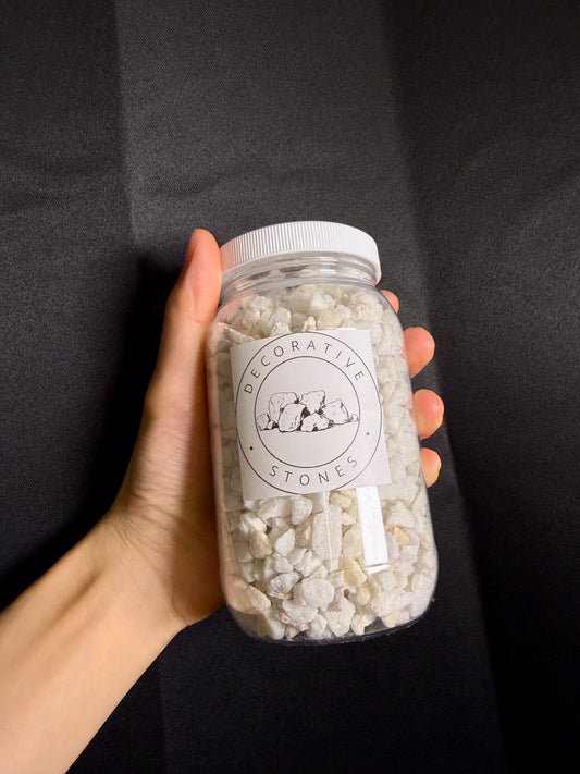 White Decorative Stone for Terrariums and Arrangements - 16oz
