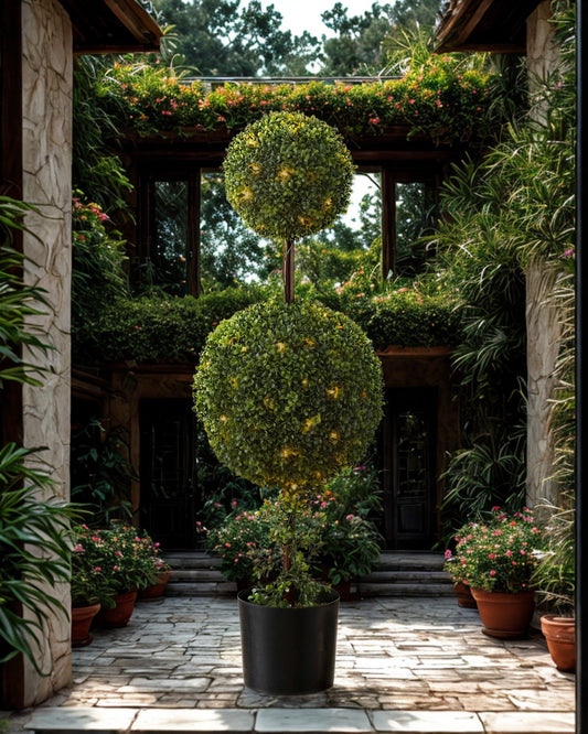 10” Ivy Topiary Double Ball