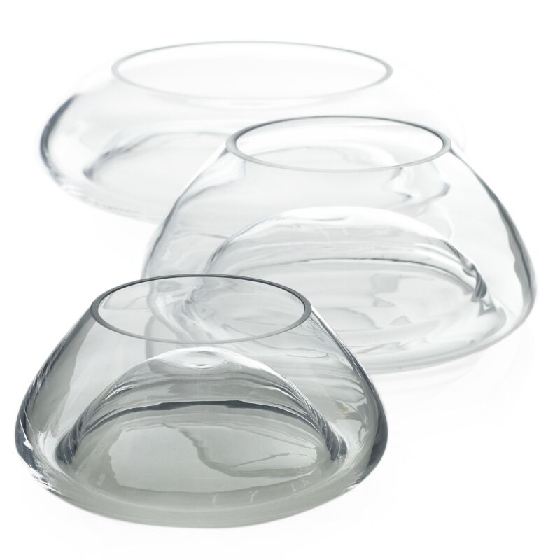Clear Glass Bowl Planter – Modern Terrarium & Display Vessel