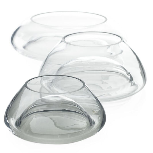 Clear Glass Bowl Planter – Modern Terrarium & Display Vessel